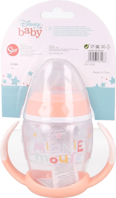 Kubek z uchwytami i silikonowym ustnikiem Minnie 270ml