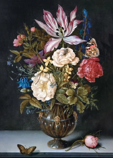 Puzzle Art: Martwa natura z kwiatami 1000 elementów