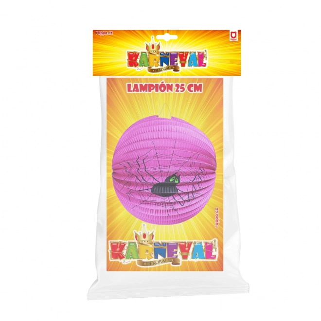 Lampion na Halloween pająk 25 cm