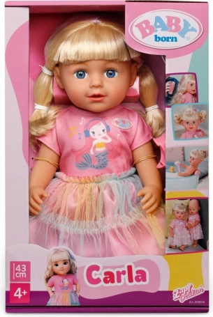 Lalka BABY born Carla 43 cm z akcesoriami do czesania