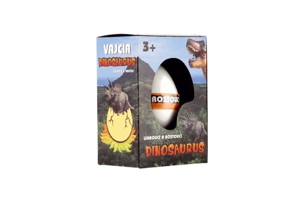 Jajko wykluwające się i rosnący dinozaur 6cm w pudełku