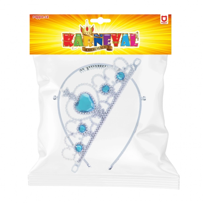 Korona zimowej krainy księżniczka z kamykami