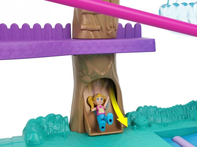 Polly Pocket Zestaw figurek Zwierzęce przygody Domek na drzewie