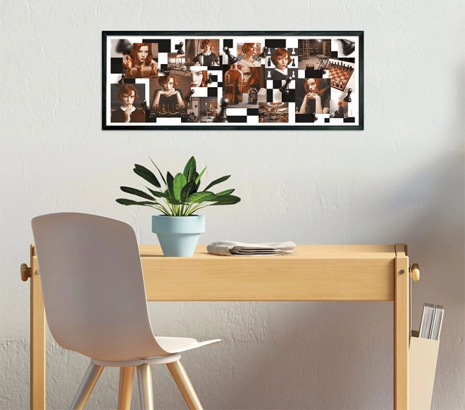 Panoramiczne puzzle Gambit Królowej 1000 elementów