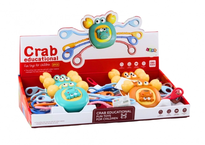 Interaktywny krab sensoryczny - edukacyjny gryzak dla dzieci