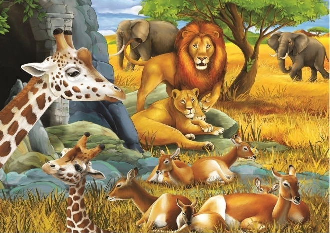 Puzzle Zwierzęta sawanny 200 elementów