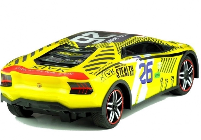 Zdalnie sterowany sportowy samochód Pilot R/C Żółty