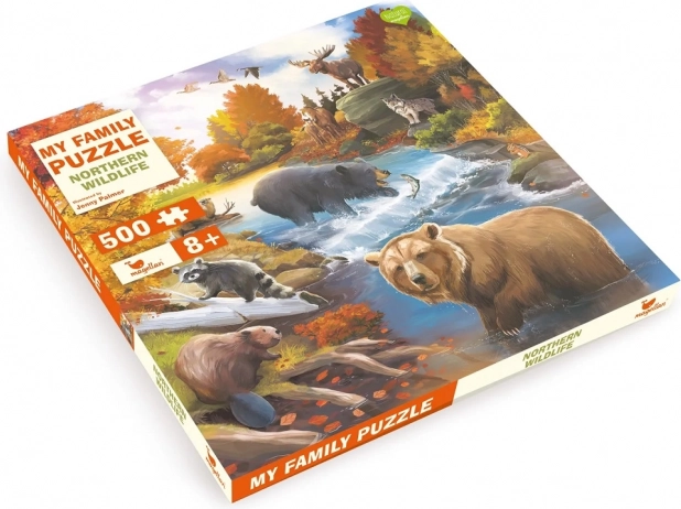 Magellan rodzinne puzzle Dzikie zwierzęta Północy 500 elementów