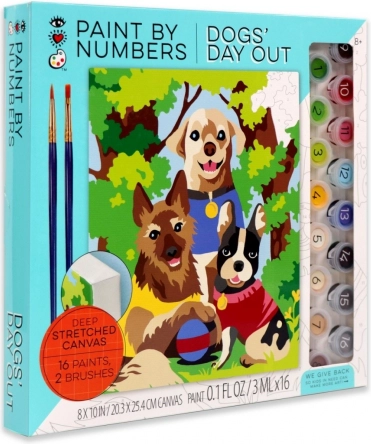 malowanie po numerach – psy