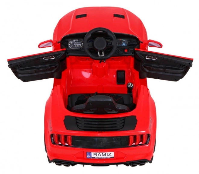 Czerwone dziecięce auto GT Sport na baterii z pilotem i MP3