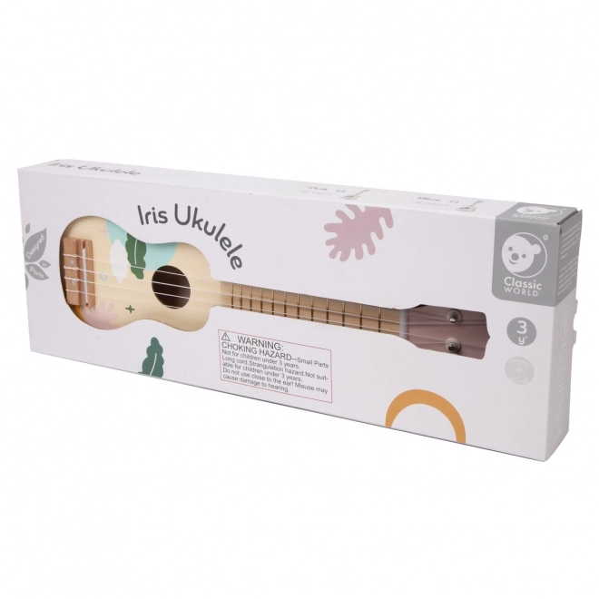 Klasyczne Świat drewniane ukulele dla dzieci różowe