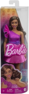 barbie fashionistas – modna lalka w różowej sukience z falbaną