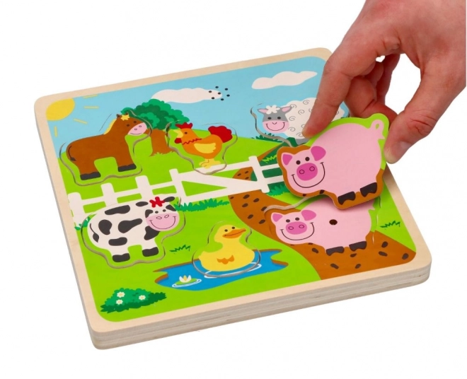 Puzzle dźwiękowe - zwierzęta hodowlane
