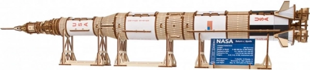 Ugears drewniany model rakiety NASA Saturn V 1:170