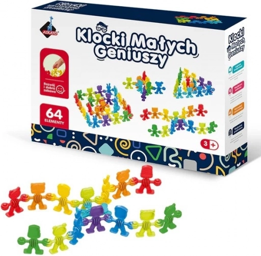 Kosteczki Mali Geniusze – liczmany, 64 szt.