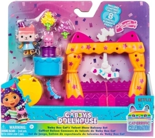 Koci domek Gabi: Balkonik Baby Box Cat – zestaw Talent Show