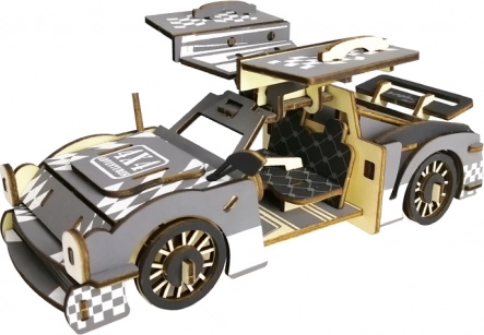 Drewniane 3D puzzle – sportowy samochód Woodcraft
