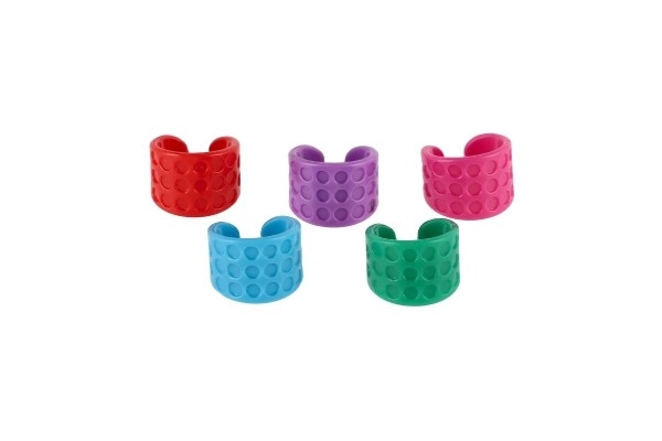 Pierścionki kreatywny zestaw plastik w pudełku 12x21x3,5cm 12szt w pudełku
