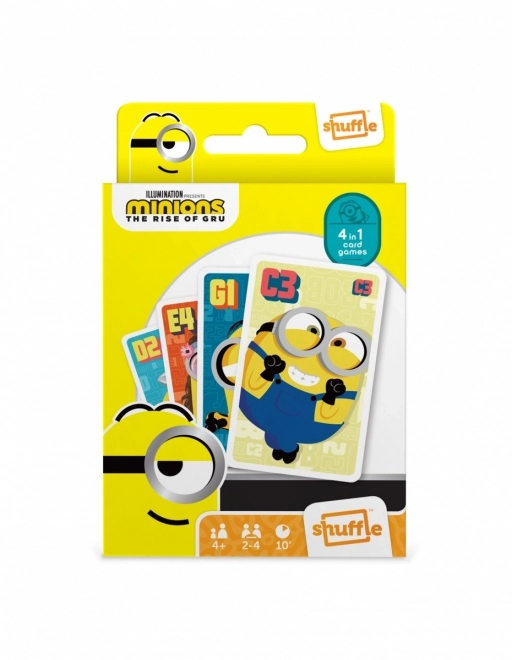 Gra karciana Shuffle Fun 4 w 1 Minions: Wejście Gru