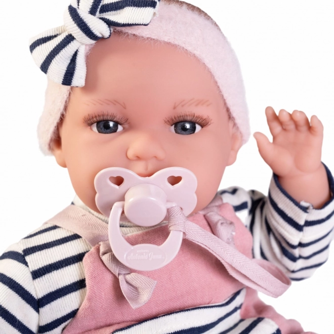 Realistyczna lalka dzidziuś Antonio Juan Toneta ze dźwiękami i miękkim materiałowym ciałem - 34 cm
