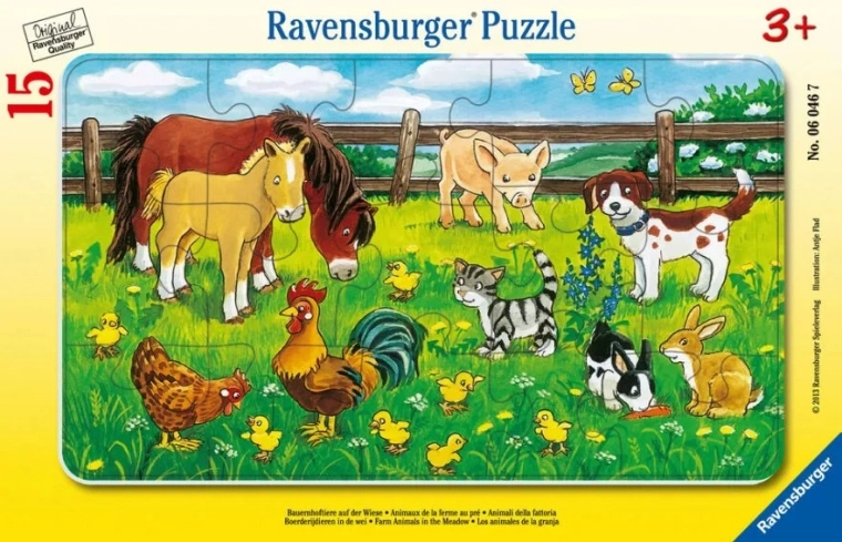 Puzzle ze zwierzętami domowymi 15 elementów