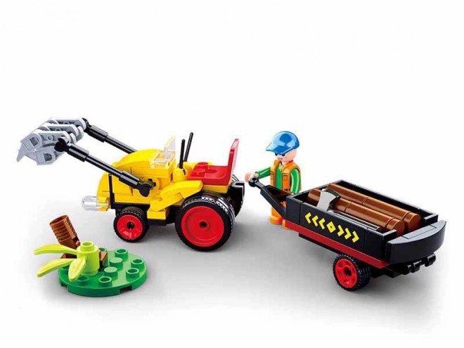 Sluban Town Farma Traktor z przyczepą