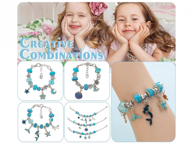 Korale w trumnie zawieszki DIY bransoletka ZA5207
