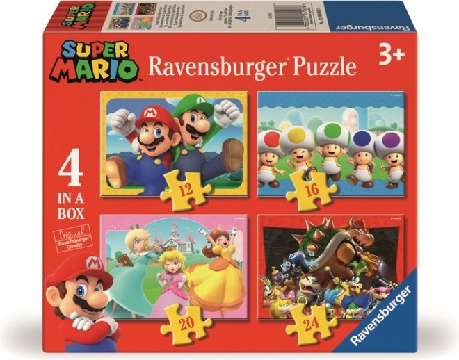 Puzzle RAVENSBURGER Super Mario Przygoda 4w1