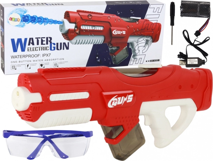 Duży elektryczny pistolet na wodę 750 ml z okularami ochronnymi