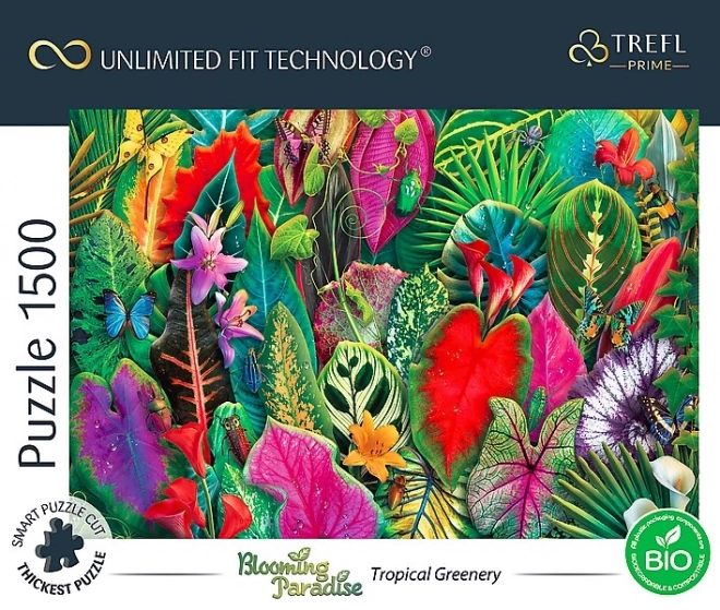 Puzzle Blooming Paradise: Tropikalna Zieleń 1500 elementów