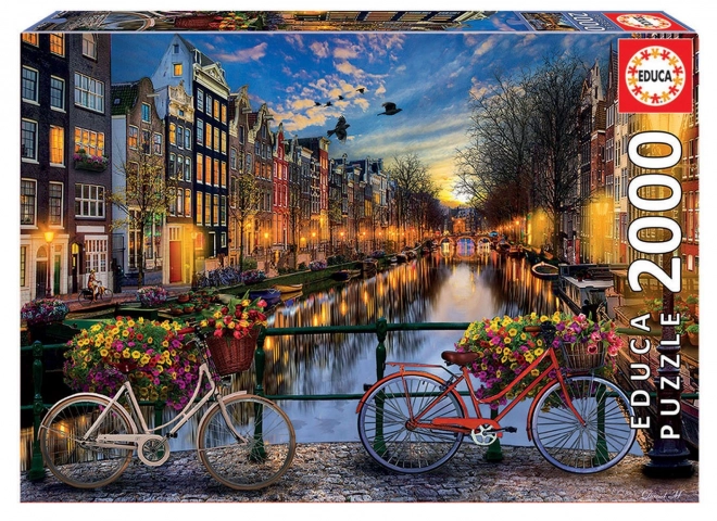 EDUCA Puzzle Romantyczny Amsterdam 2000 elementów