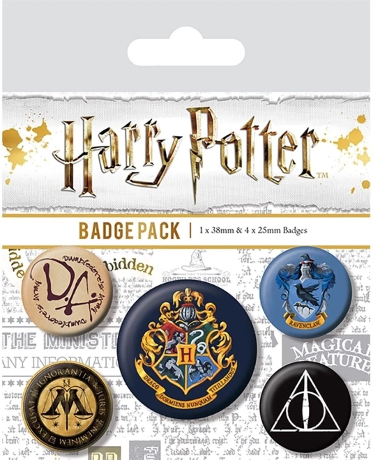 Zestaw przypinek Harry Potter Hogwart