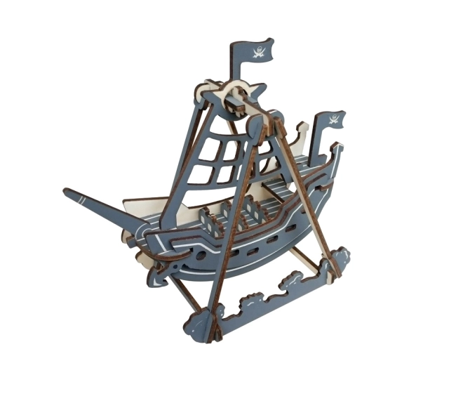 Woodcraft Drewniane 3D puzzle Piracka huśtawka