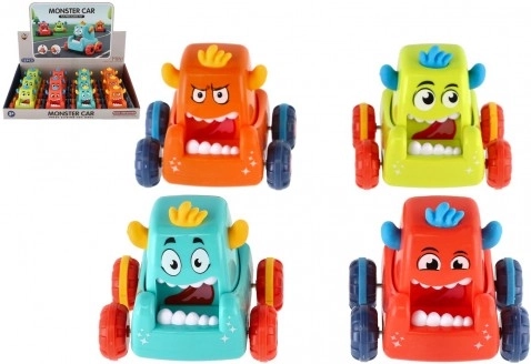 Ściskane jeżdżące auto Monster 9 × 8 cm, mix 4 kolorów
