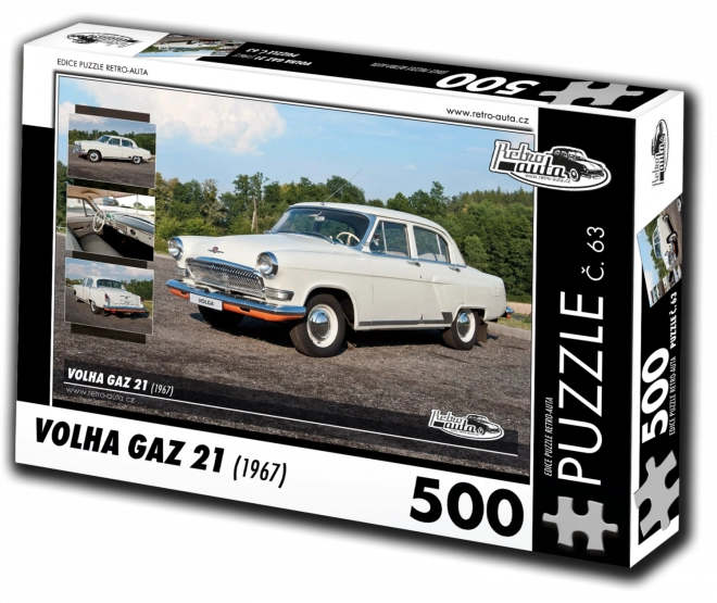 Puzzle Retro Samochody Wołga GAZ 21 (500 elementów)