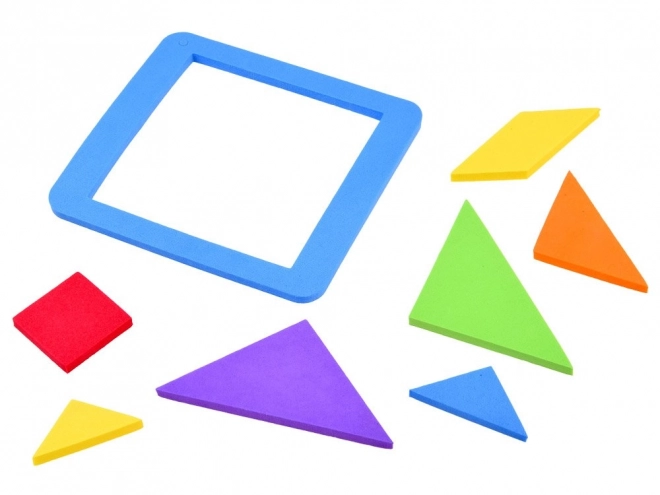 Kolorowa łamigłówka Tangram z miękkiej pianki