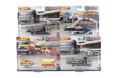 Hot Wheels ciężarówka i wyścigówka