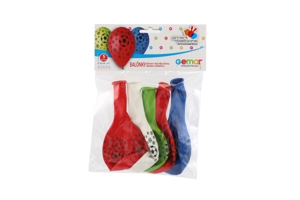 Piłki dmuchane piłkarskie 30 cm - 5 sztuk