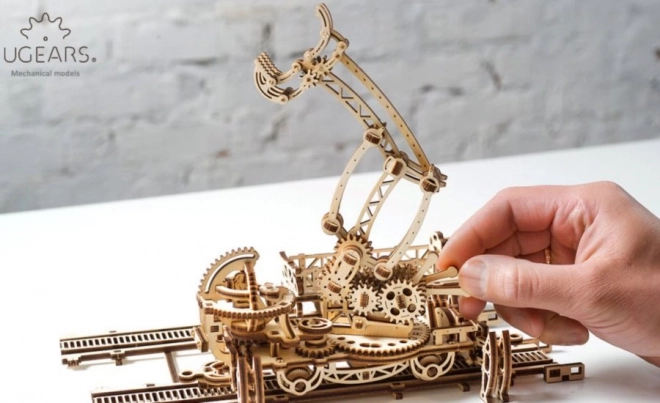 Mechaniczne puzzle 3D drewniane stacja przeładunkowa