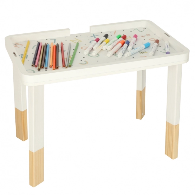 Drewniany Stolik Montessori dla Dzieci Lulilo