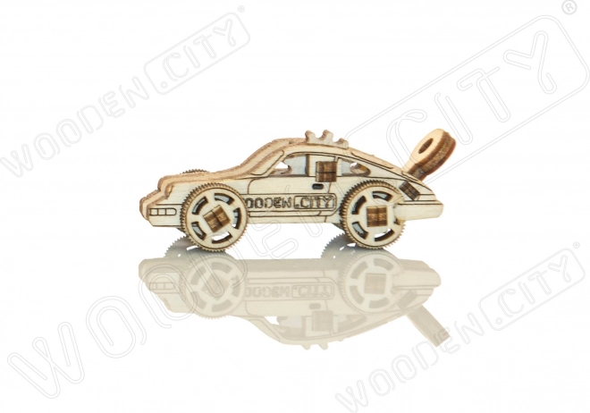 Drewniane 3D puzzle mini zestaw samochodów sportowych