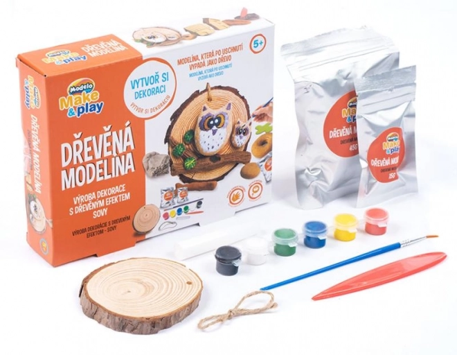 MODELO Drewniana modelina- sowy