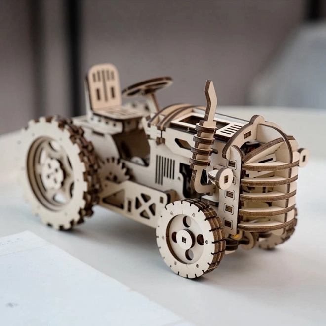 RoboTime 3D drewniane mechaniczne puzzle Traktor