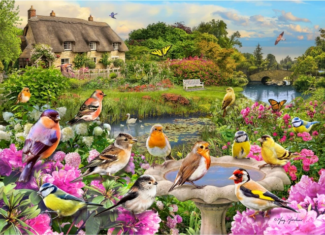 Puzzle Śpiew ptaków przy potoku 1000 elementów GIBSONS