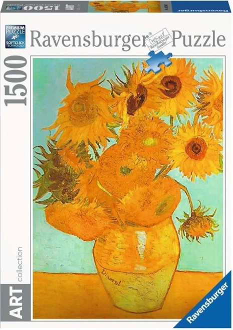 RAVENSBURGER Kolekcja Puzzle Sztuka: Słoneczniki 1500 elementów