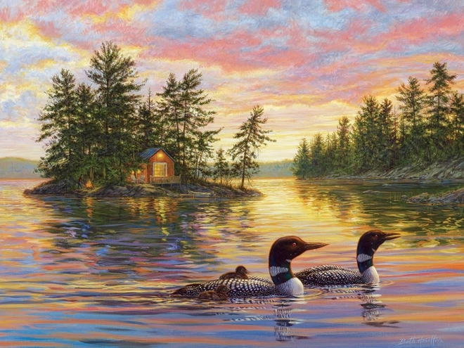 Puzzle Spokojny wieczór XL 275 elementów od Cobble Hill