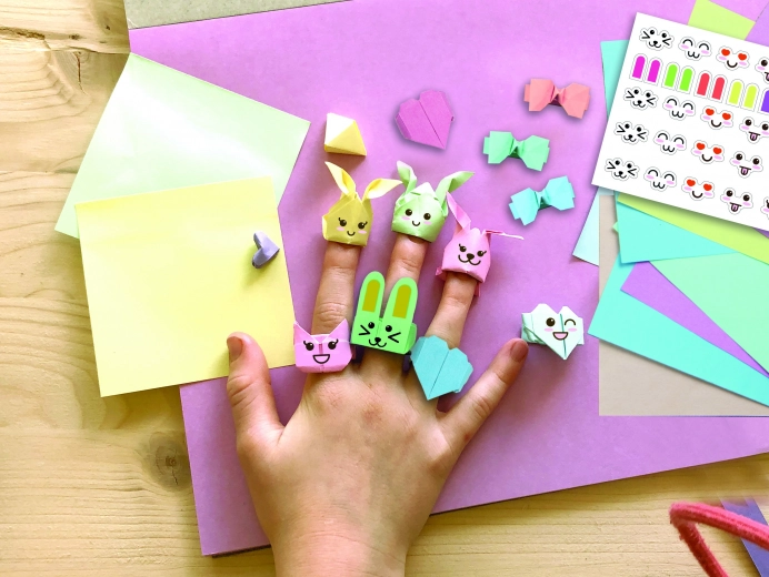 Origami kreatywny zestaw Kawaii biżuteria zwierzątka