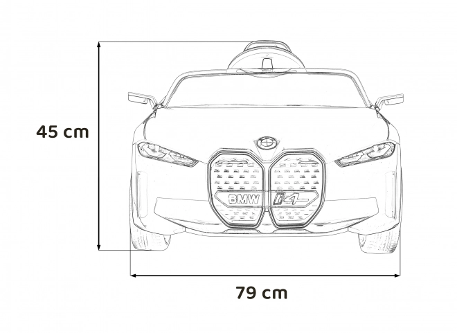 Samochód dziecięcy na baterię BMW i4 – Czerwony