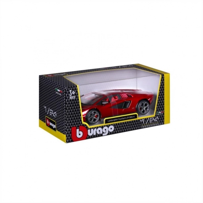 Bburago 1:24 Plus - Lamborghini Countach LPI 800-4 - Czerwony