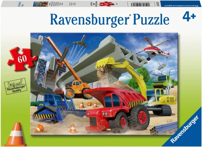 Ravensburger puzzle Maszyny budowlane 60 elementów